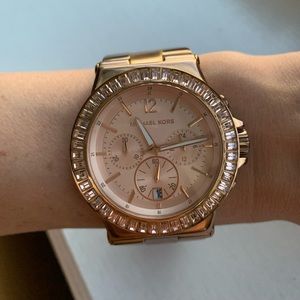 Rose gold Michael Kors watch